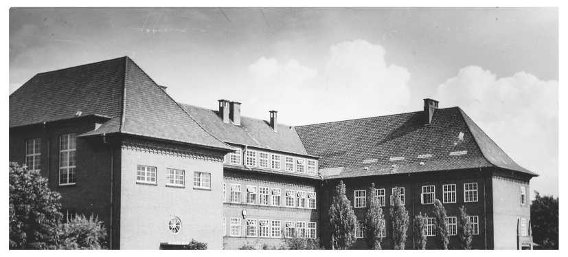 Gymnasium Antonianum (Rückseite), Aufnahme um 1950. Quelle: Heimatbibliothek Vechta